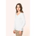 Camiseta manga larga algodón mujer