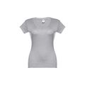 Camiseta Mujer Entallada de Algodón Escote V