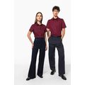 Camisa cómoda manga corta mujer