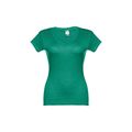 Camiseta Mujer Entallada de Algodón Escote V