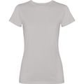 Camiseta mujer algodón efecto desgastado Gris Piedra Lavado M