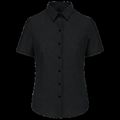 Camisa oxford mujer manga corta Black S