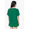 Camiseta de rizo para mujer corte oversize