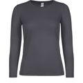 Camiseta clásica manga larga mujer Dark Grey Xxl