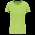 Camiseta de deporte mujer poliéster Lime M