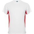 Camiseta técnica de manga corta transpirable Blanco/Rojo S