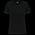 Camiseta mujer antibolitas Black / Kelly Green M