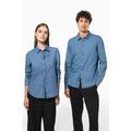 Camisa hombre algodón efecto Denim