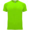 Camiseta técnica manga corta cuello redondo Verde Fluor 8