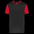 Camiseta bicolor infantil Black / Sporty Red 4/6 Ans
