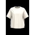 Camiseta algodón orgánico oversize mujer Ivory S/M