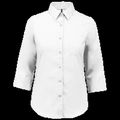 Camisa popelina media manga mujer White Xxl