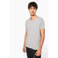 Camiseta cuello de pico Color jaspeado