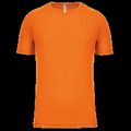 Camiseta de deporte hombre poliéster Orange L