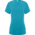 Casaca manga corta escote pico Azul Danubio Xl