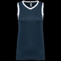 Camiseta baloncesto para mujer Navy / White M