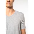 Camiseta cuello de pico Color jaspeado