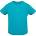 Camiseta de bebé manga corta Turquesa 12 Meses