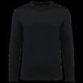 Camiseta cuello de pico hombre manga larga Black S