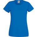 Camiseta mujer algodón cuello redondo entallada Royal Blue Xxl