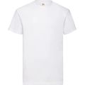 Camiseta hombre algodón cuello redondo White S