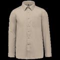 Camisa de polialgodón hombre Beige 5Xl