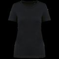 Camiseta de algodón de calidad para mujer Black M
