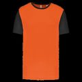 Camiseta bicolor adulto poliéster Orange / Black Xl