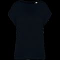 Camiseta algodón orgánico mujer holgada Black S