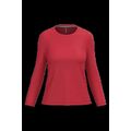 Camiseta algodón de manga larga mujer Red L