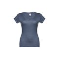 Camiseta Mujer Entallada de Algodón Escote V