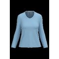 Camiseta manga larga mujer algodón entallada Sky Blue L