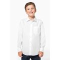Camisa popelina de manga larga para niños