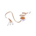 Cable Cargador 3 en 1 Extensible con Cuero Reciclado