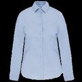 Camisa entallado manga larga mujer Light Blue Xxl