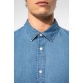 Camisa hombre algodón efecto Denim