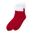 Calcetines navideños de andar por casa antideslizantes Roj