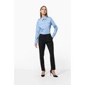 Camisa piloto manga larga mujer