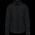 Camisa entallada mujer tejido de cuidado fácil Black Xxl