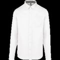 Camisa de algodón con bolsillo y cuello con botones White 3Xl