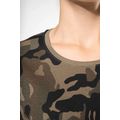Camiseta camuflaje mujer algodón