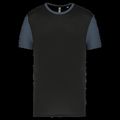 Camiseta bicolor adulto poliéster Black / Sporty Grey L