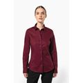 Camisa entallado manga larga mujer
