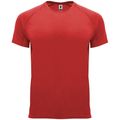 Camiseta técnica manga corta cuello redondo Rojo 4Xl