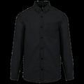 Camisa oxford hombre algodón poliéster Black 4Xl