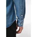 Camisa hombre algodón efecto Denim