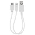 Cable 3 en 1 MicroUSB/Lightning