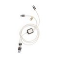 Cable Cargador 3 en 1 Fibra de Café Marr