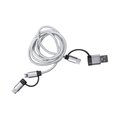 Cable Cargador Dual 3 en 1 Plat