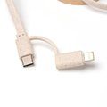 Cable cargador extensible USB y tipo C